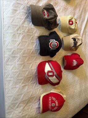 Nike Ohio State Multi-Color Baseball Caps Pack - Red, Black, Khaki, Gray, mixed